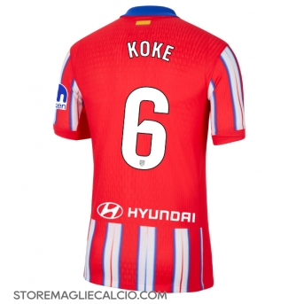 Atletico Madrid Koke #6 Maglia Gara Casa Repliche 2024-25 Maniche Corte